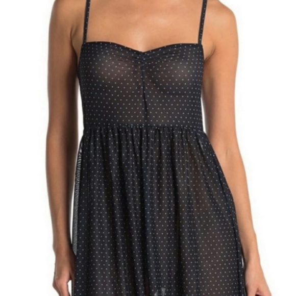 Free People Madeline Dotted Slip Midi Dress - Picture 3 of 8